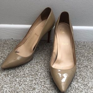 Christian Louboutin - nude Decolette 85mm heels